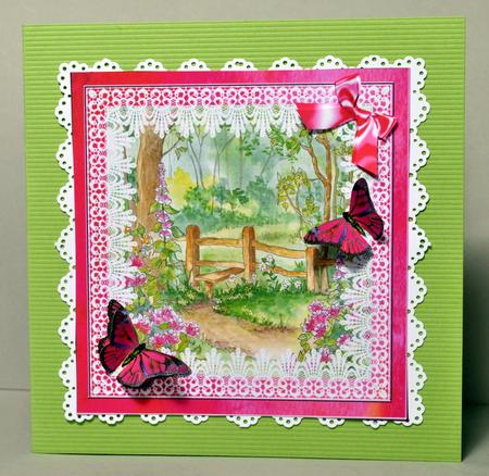 Woodland Scene with Butterflies Step by Step Decoupage by Kristina Norbat