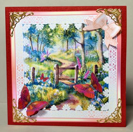 Woods in Summer with Butterflies, Step by Step Decoupage by Kristina Norbat