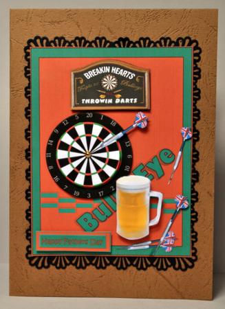 Darts and a Pint 2, Birthday, Fathers Day by Kristina Norbat