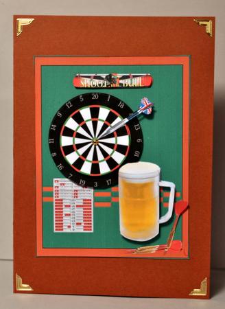 Darts and a Pint Birthday, Fathers Day by Kristina Norbat