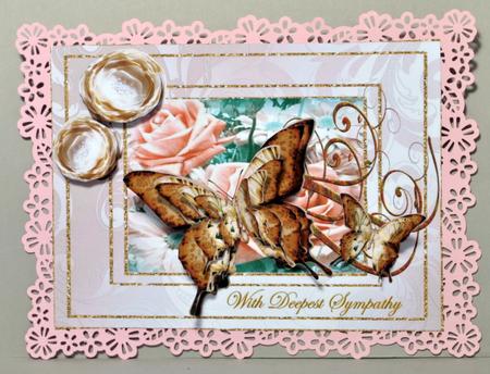 With Deepest Sympathy Damast Beauty by Kristina Norbat