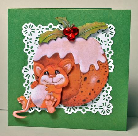 Too Much Pud! Decoupage Sheet by Kristina Norbat