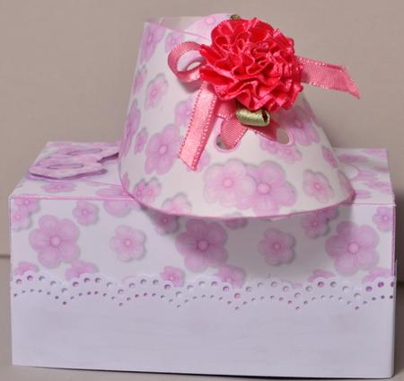 Pretty Pink Flowers Baby Girl Trainer Kit with Box by Kristina Norbat