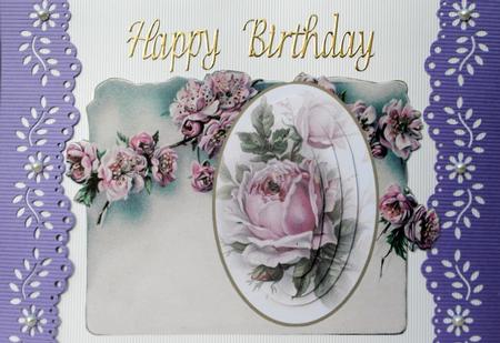 Beauty in Antique Roses for a Lady Birthday Sympathy Best Wi by Kristina Norbat