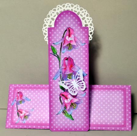 Aqualegia Bookmark Card N Envelope by Kristina Norbat