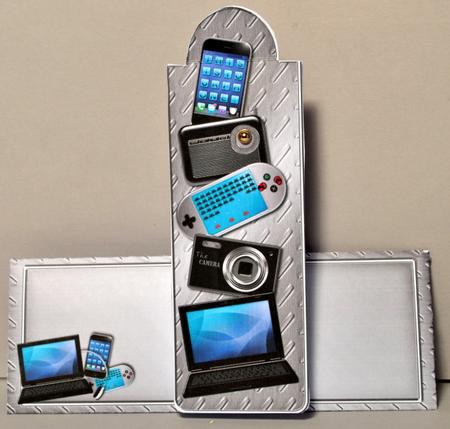 Gadgets N Gizmos Bookmark Card N Envelope by Kristina Norbat