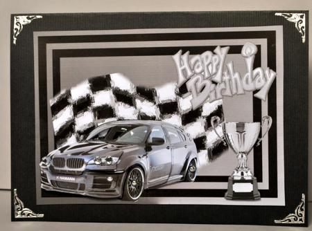 Sported Bmw Decoupage by Kristina Norbat