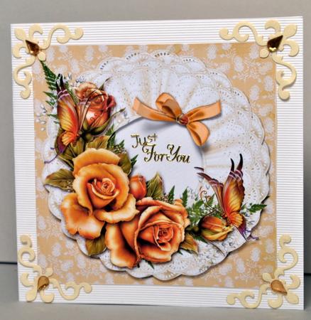 Burnished Roses and Butterflies by Kristina Norbat