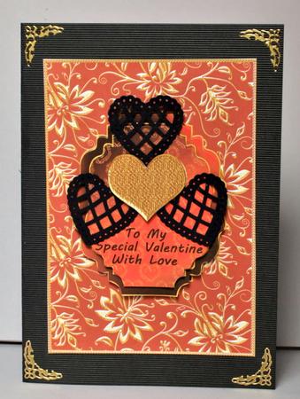Gold Valentine Heart by Kristina Norbat