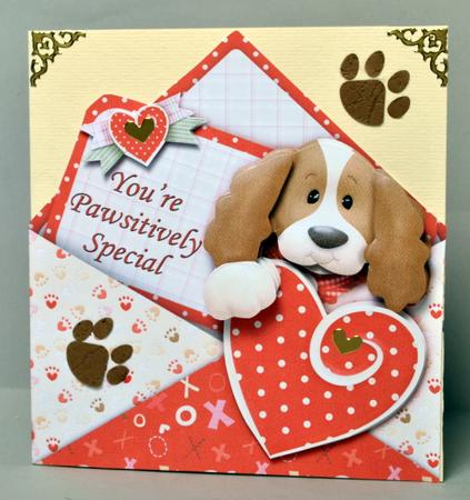 Pawsitively Special Envelope Shape Card & Decoupage by Kristina Norbat