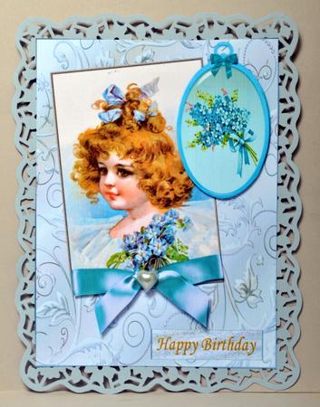 Vintage Girl with Cameo by Kristina Norbat