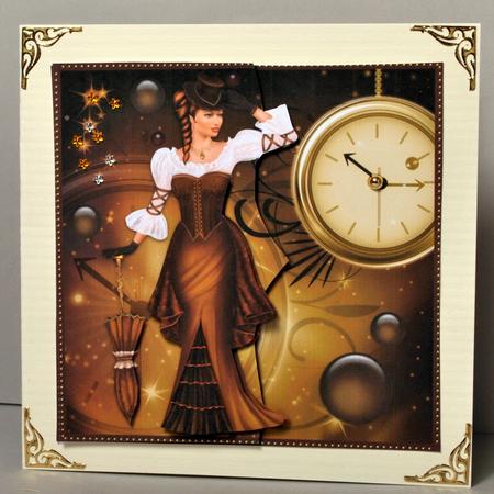 Steampunk Scalloped Envelope by Kristina Norbat