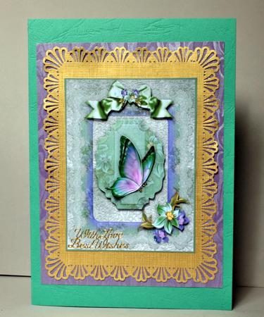 Floral Flutters A5 Card Front with Step by Step by Kristina Norbat