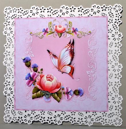 A Passion in Pink Card Front with Step by Step by Kristina Norbat