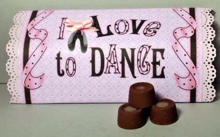 Love to Dance - Galaxy 125g Wrapper by Kristina Norbat