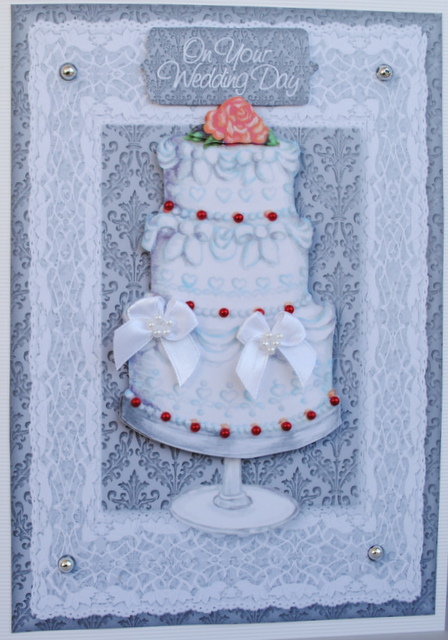 Wedding Cake Card Front by Kristina Norbat