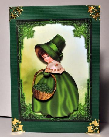 Vintage St Patrick's Card by Kristina Norbat