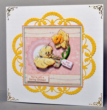 You're Still a Spring Chicken! Birthday / Easter Decoupage by Kristina Norbat