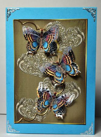 Vintage Butterflie Kisses - envelop Card by Kristina Norbat