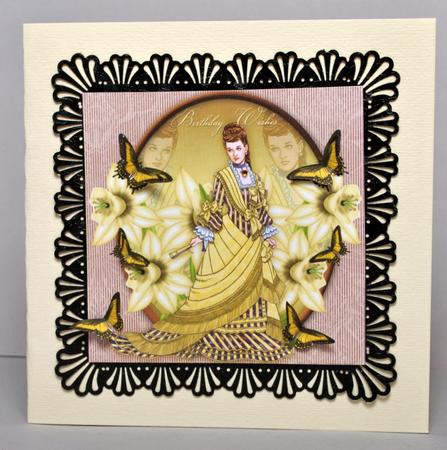 Elegant Lady Greeting Card Front by Kristina Norbat