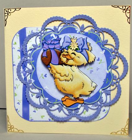 Easter Chick and Chocolate Egg by Kristina Norbat