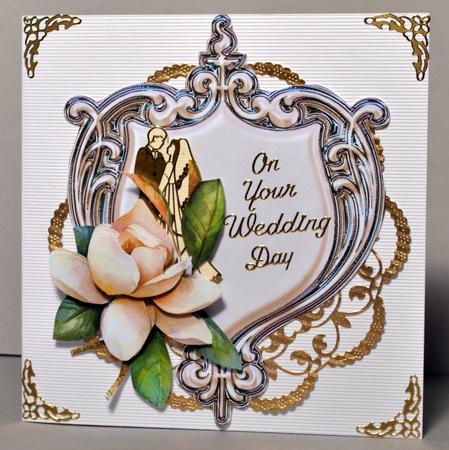 Decorative Panels Cream & Gold Card Toppers by Kristina Norbat