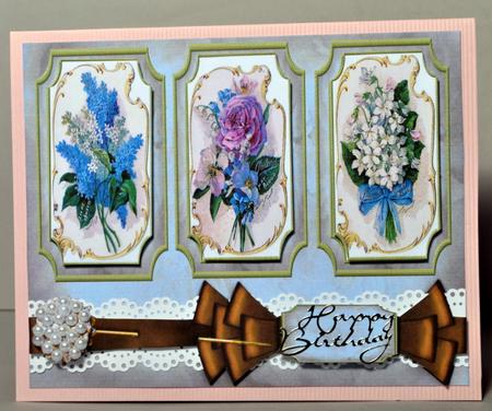 Vintage Floral in Old Bleu by Kristina Norbat