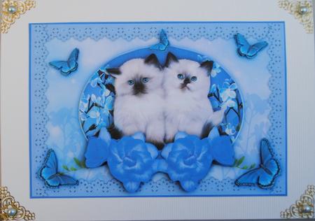 Kittens and Butterflies Topper and Decoupage by Kristina Norbat