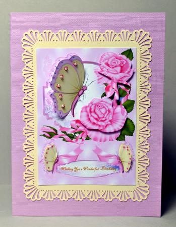 A4 Roses and Butterflies by Kristina Norbat