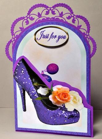 Purple Shoe Cutaway by Kristina Norbat