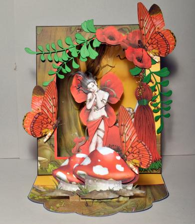 3D Open Front Easel Kit - Flower Fairies - Poppy by Kristina Norbat