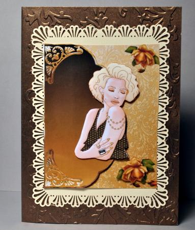 Flame Beauty Envelope Card by Kristina Norbat