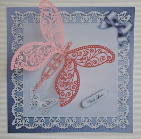 Apple Blossom Matching 8 x 8 Insert Panel and Greetings by Kristina Norbat