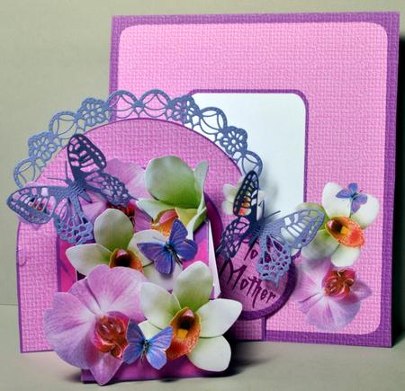 3D Box 'orchids & Butterflies' by Kristina Norbat