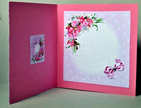 8x8 Roses in the Pink Insert Plate by Kristina Norbat