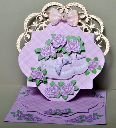 Baby Girl Bootees & Roses Kit by Kristina Norbat