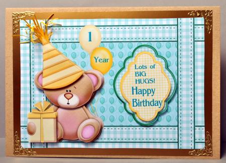 One Year Happy Birthday Bear by Kristina Norbat