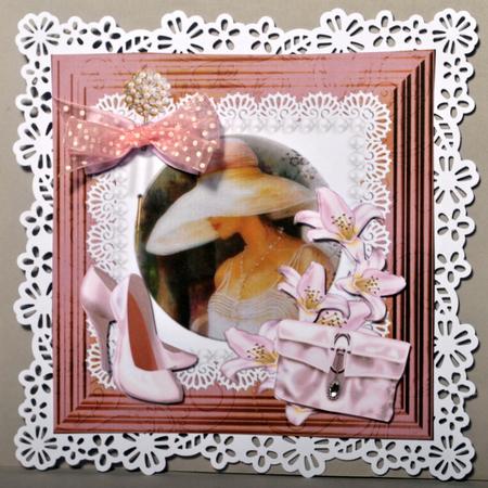 Vintage Lady in Pink by Kristina Norbat