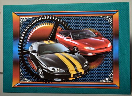 Steampunk Frame with Sports Cars by Kristina Norbat
