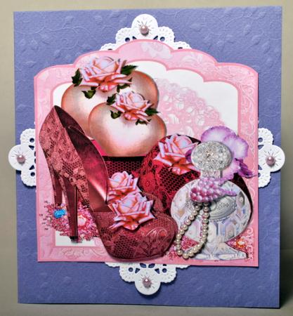 Pink Passion Double Scallop Top for 8x8 by Kristina Norbat