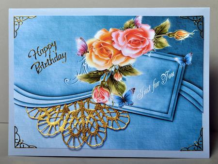 Blue Envelope Card by Kristina Norbat