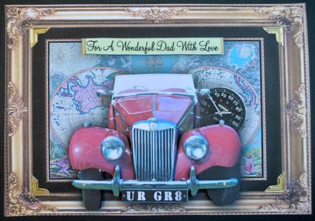 Vintage Mg 3D Step by Step A5 Card Front by Kristina Norbat
