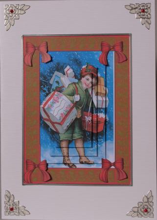 Little Drummer Boy with Xmas Lace Edge by Kristina Norbat
