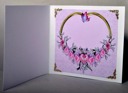 8x8 Floral Heart Insert Plate by Kristina Norbat