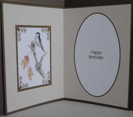 Bird in Bronze Frame Insert by Kristina Norbat