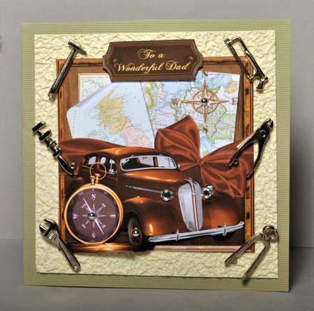 Vintage Car Card Front by Kristina Norbat