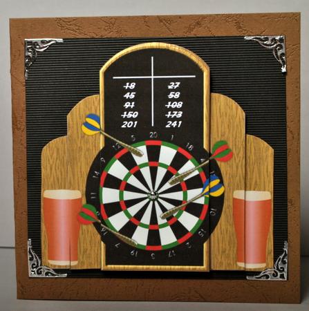 Anyone for Darts Pyramid Topper by Kristina Norbat