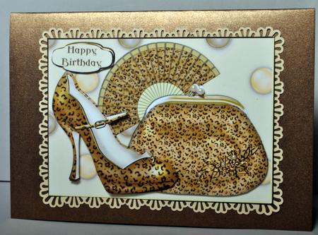Leopard Skin Purse, Shoe and Fan by Kristina Norbat