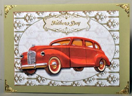 Vintage Car Decoupage by Kristina Norbat