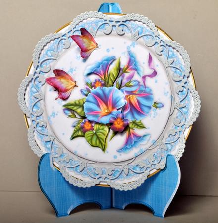Morning Glory Plate Card Kit by Kristina Norbat
